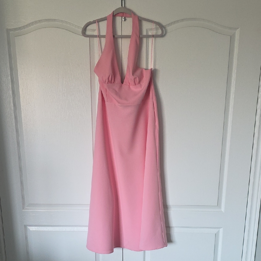 Zara Pink Backless Dress
